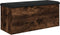 vidaXL - Opbergbankje - 102x42x45 - cm - bewerkt - hout - gerookt - eikenkleurig