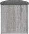 vidaXL - Opbergbankje - 102x42x45 - cm - bewerkt - hout - grijs - sonoma - eikenkleur
