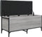 vidaXL - Opbergbankje - 102x42x45 - cm - bewerkt - hout - grijs - sonoma - eikenkleur