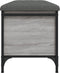 vidaXL - Opbergbankje - 102x42x45 - cm - bewerkt - hout - grijs - sonoma - eikenkleur
