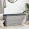 vidaXL - Opbergbankje - 102x42x45 - cm - bewerkt - hout - grijs - sonoma - eikenkleur