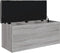 vidaXL - Opbergbankje - 102x42x45 - cm - bewerkt - hout - grijs - sonoma - eikenkleur