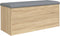 vidaXL - Opbergbankje - 102x42x45 - cm - bewerkt - hout - sonoma - eikenkleurig