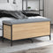 vidaXL - Opbergbankje - 102x42x45 - cm - bewerkt - hout - sonoma - eikenkleurig