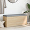 vidaXL - Opbergbankje - 102x42x45 - cm - bewerkt - hout - sonoma - eikenkleurig