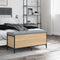 vidaXL - Opbergbankje - 102x42x45 - cm - bewerkt - hout - sonoma - eikenkleurig