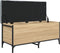 vidaXL - Opbergbankje - 102x42x45 - cm - bewerkt - hout - sonoma - eikenkleurig