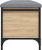 vidaXL - Opbergbankje - 102x42x45 - cm - bewerkt - hout - sonoma - eikenkleurig