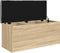 vidaXL - Opbergbankje - 102x42x45 - cm - bewerkt - hout - sonoma - eikenkleurig