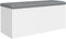 vidaXL - Opbergbankje - 102x42x45 - cm - bewerkt - hout - wit