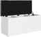 vidaXL - Opbergbankje - 102x42x45 - cm - bewerkt - hout - wit