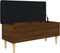 vidaXL - Opbergbankje - 102x42x46 - cm - bewerkt - hout - bruin - eikenkleur