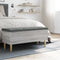 vidaXL - Opbergbankje - 102x42x46 - cm - bewerkt - hout - grijs - sonoma - eikenkleur
