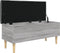 vidaXL - Opbergbankje - 102x42x46 - cm - bewerkt - hout - grijs - sonoma - eikenkleur