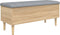vidaXL - Opbergbankje - 102x42x46 - cm - bewerkt - hout - sonoma - eikenkleurig