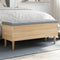 vidaXL - Opbergbankje - 102x42x46 - cm - bewerkt - hout - sonoma - eikenkleurig