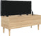 vidaXL - Opbergbankje - 102x42x46 - cm - bewerkt - hout - sonoma - eikenkleurig