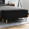 vidaXL - Opbergbankje - 102x42x46 - cm - bewerkt - hout - zwart