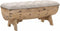 vidaXL - Opbergbankje - 103x51x44 - cm - massief - hout - en - stof