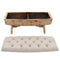 vidaXL - Opbergbankje - 103x51x44 - cm - massief - hout - en - stof