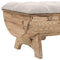 vidaXL - Opbergbankje - 103x51x44 - cm - massief - hout - en - stof