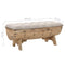 vidaXL - Opbergbankje - 103x51x44 - cm - massief - hout - en - stof