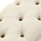 vidaXL - Opbergbankje - 110 - cm - massief - vurenhout - en - stof - crèmekleurig