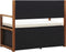vidaXL - Opbergbankje - 115 - cm - poly - rattan - en - massief - acaciahout - zwart