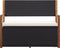 vidaXL - Opbergbankje - 115 - cm - poly - rattan - en - massief - acaciahout - zwart