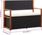 vidaXL - Opbergbankje - 115 - cm - poly - rattan - en - massief - acaciahout - zwart
