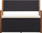 vidaXL - Opbergbankje - 115 - cm - poly - rattan - en - massief - acaciahout - zwart
