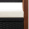 vidaXL - Opbergbankje - 115 - cm - poly - rattan - en - massief - acaciahout - zwart