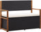 vidaXL - Opbergbankje - 115 - cm - poly - rattan - en - massief - acaciahout - zwart
