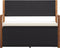 vidaXL - Opbergbankje - 115 - cm - poly - rattan - en - massief - acaciahout - zwart