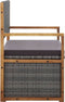 vidaXL - Opbergbankje - 115 - cm - poly - rattan - en - massief - acaciahout - grijs