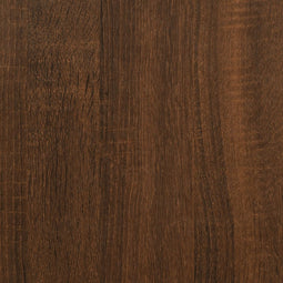 vidaXL - Opbergbankje - 40x42,5x50 - cm - bewerkt - hout - bruin - eikenkleur