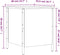 vidaXL - Opbergbankje - 40x42,5x50 - cm - bewerkt - hout - bruin - eikenkleur