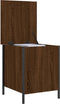 vidaXL - Opbergbankje - 40x42,5x50 - cm - bewerkt - hout - bruin - eikenkleur