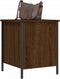 vidaXL - Opbergbankje - 40x42,5x50 - cm - bewerkt - hout - bruin - eikenkleur