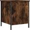 vidaXL - Opbergbankje - 40x42,5x50 - cm - bewerkt - hout - gerookt - eikenkleurig
