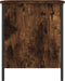vidaXL - Opbergbankje - 40x42,5x50 - cm - bewerkt - hout - gerookt - eikenkleurig