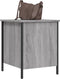 vidaXL - Opbergbankje - 40x42,5x50 - cm - bewerkt - hout - grijs - sonoma - eikenkleur