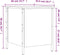 vidaXL - Opbergbankje - 40x42,5x50 - cm - bewerkt - hout - zwart