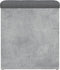 vidaXL - Opbergbankje - 42x42x45 - cm - bewerkt - hout - betongrijs