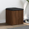 vidaXL - Opbergbankje - 42x42x45 - cm - bewerkt - hout - bruin - eikenkleur