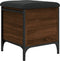 vidaXL - Opbergbankje - 42x42x45 - cm - bewerkt - hout - bruin - eikenkleur