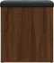 vidaXL - Opbergbankje - 42x42x45 - cm - bewerkt - hout - bruin - eikenkleur