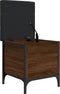 vidaXL - Opbergbankje - 42x42x45 - cm - bewerkt - hout - bruin - eikenkleur