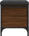 vidaXL - Opbergbankje - 42x42x45 - cm - bewerkt - hout - bruin - eikenkleur