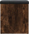 vidaXL - Opbergbankje - 42x42x45 - cm - bewerkt - hout - gerookt - eikenkleurig